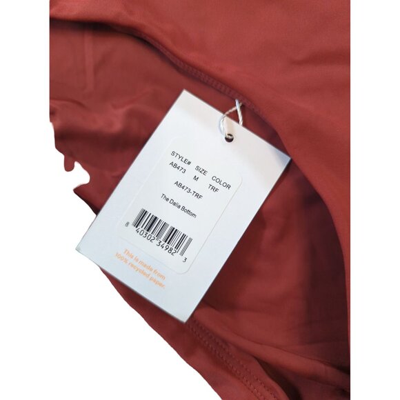 Andie Swim The Dalia Bottom Truffle Eco Nylon Size Medium - Picture 7 of 10